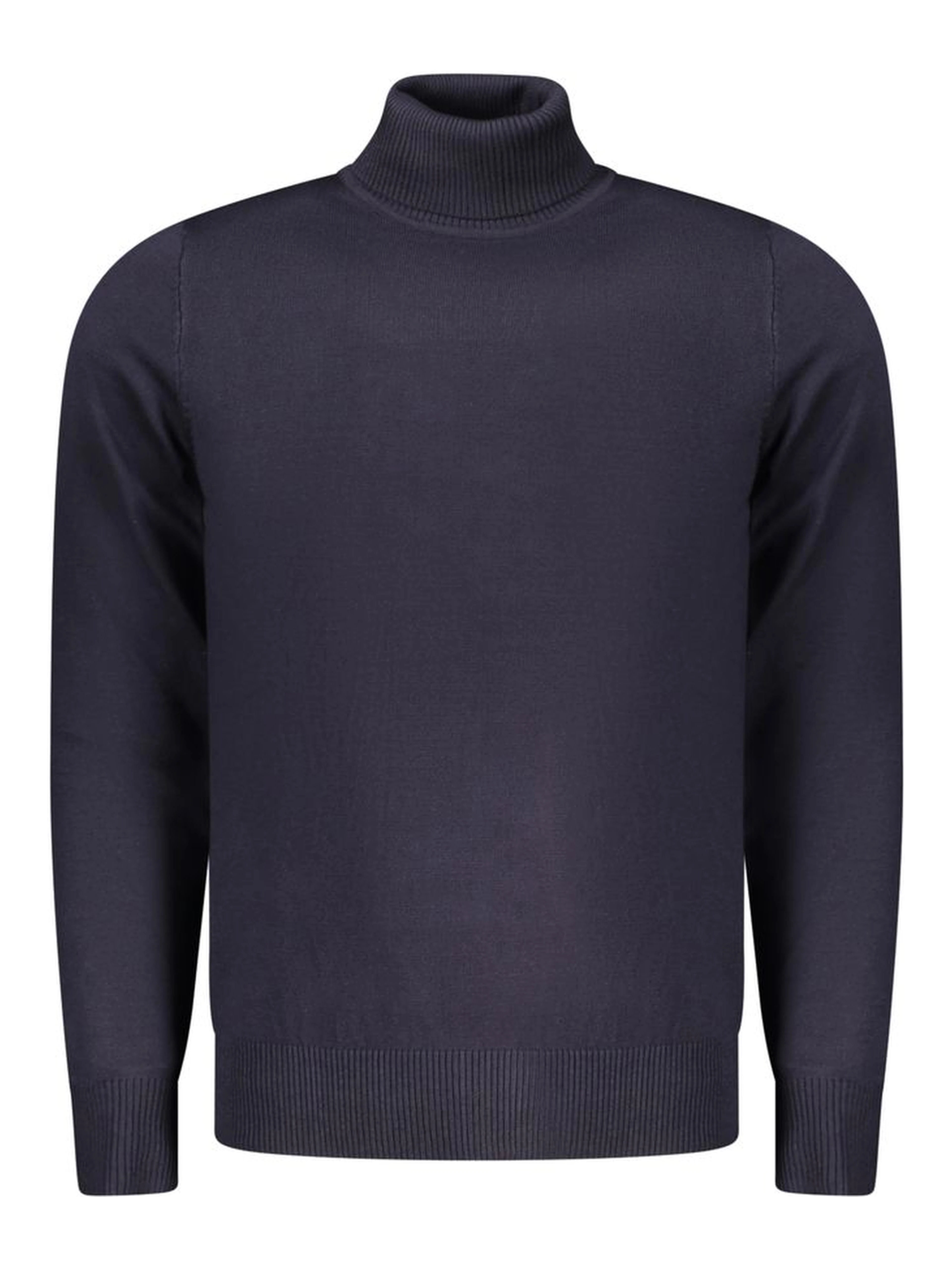 Blu Viscosa Uomo Maglia