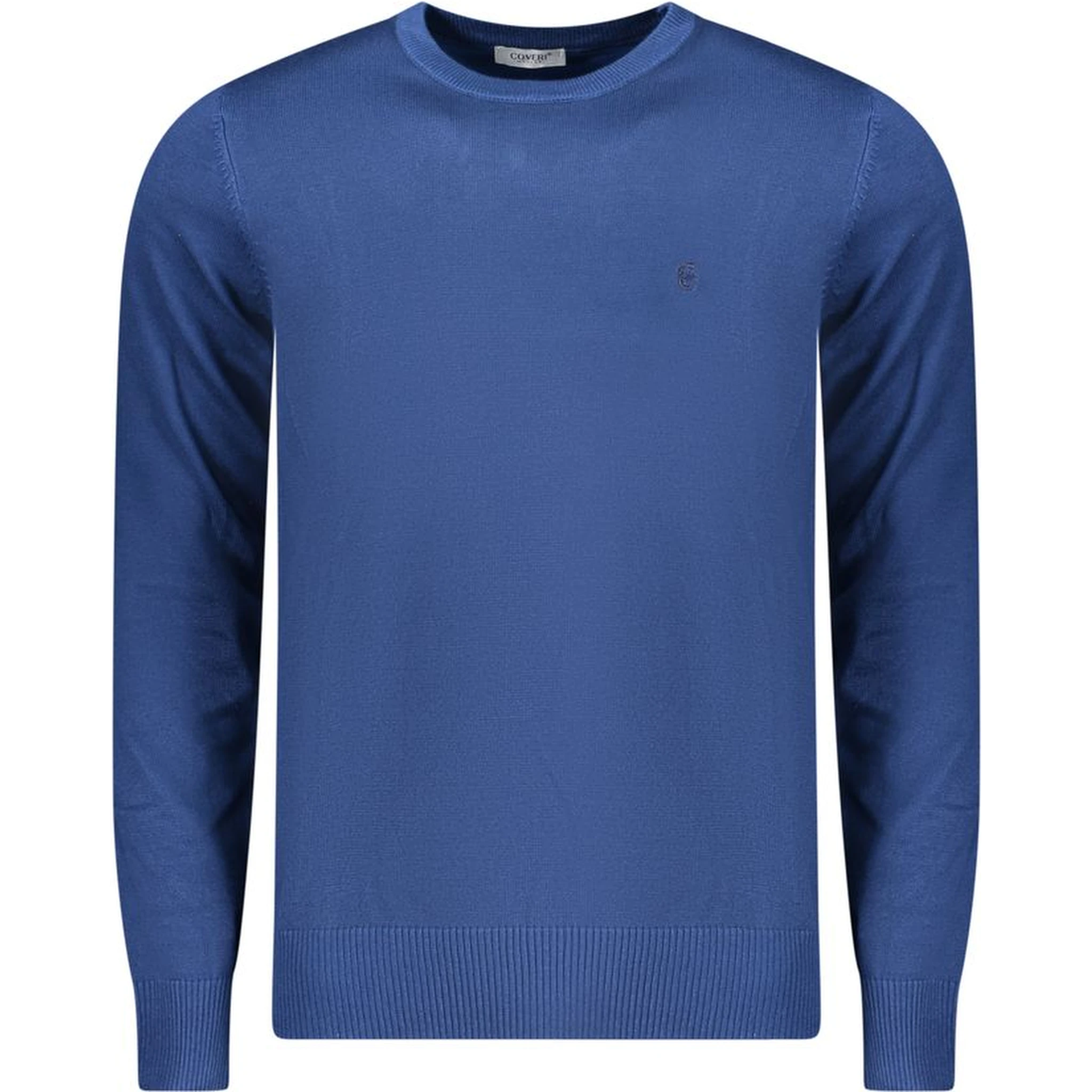 Blue Viscose Men's Sweater