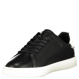 Black Polyurethane Women Sneaker