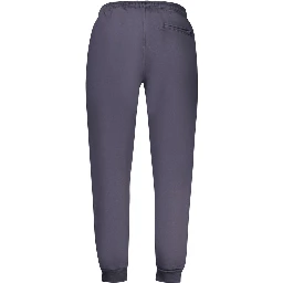 Blue Cotton Men's Sweatpants