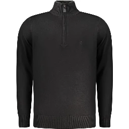 Black Viscose Men's Sweater