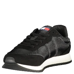 Black Polyurethane Men Sneaker