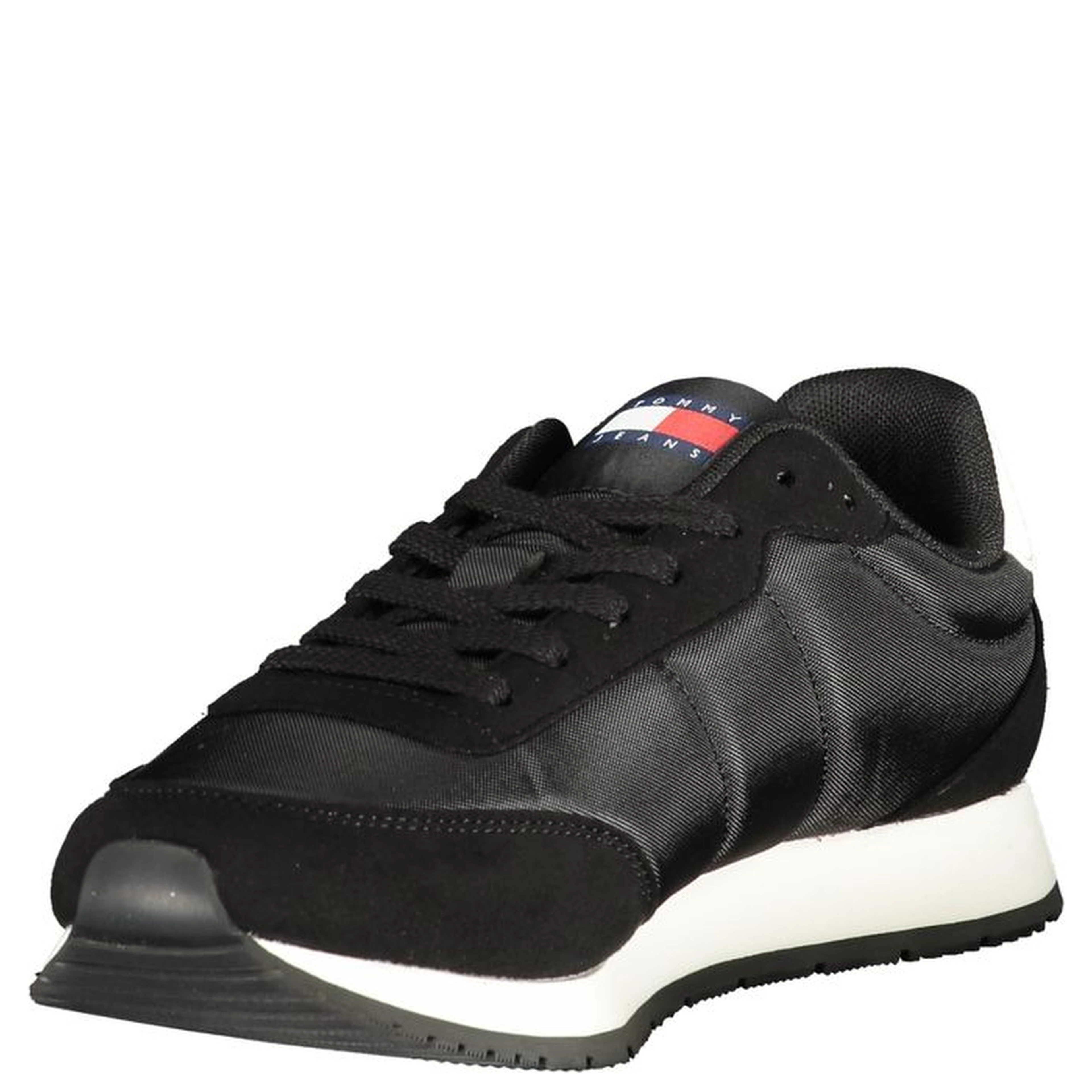 Black Polyurethane Men Sneaker