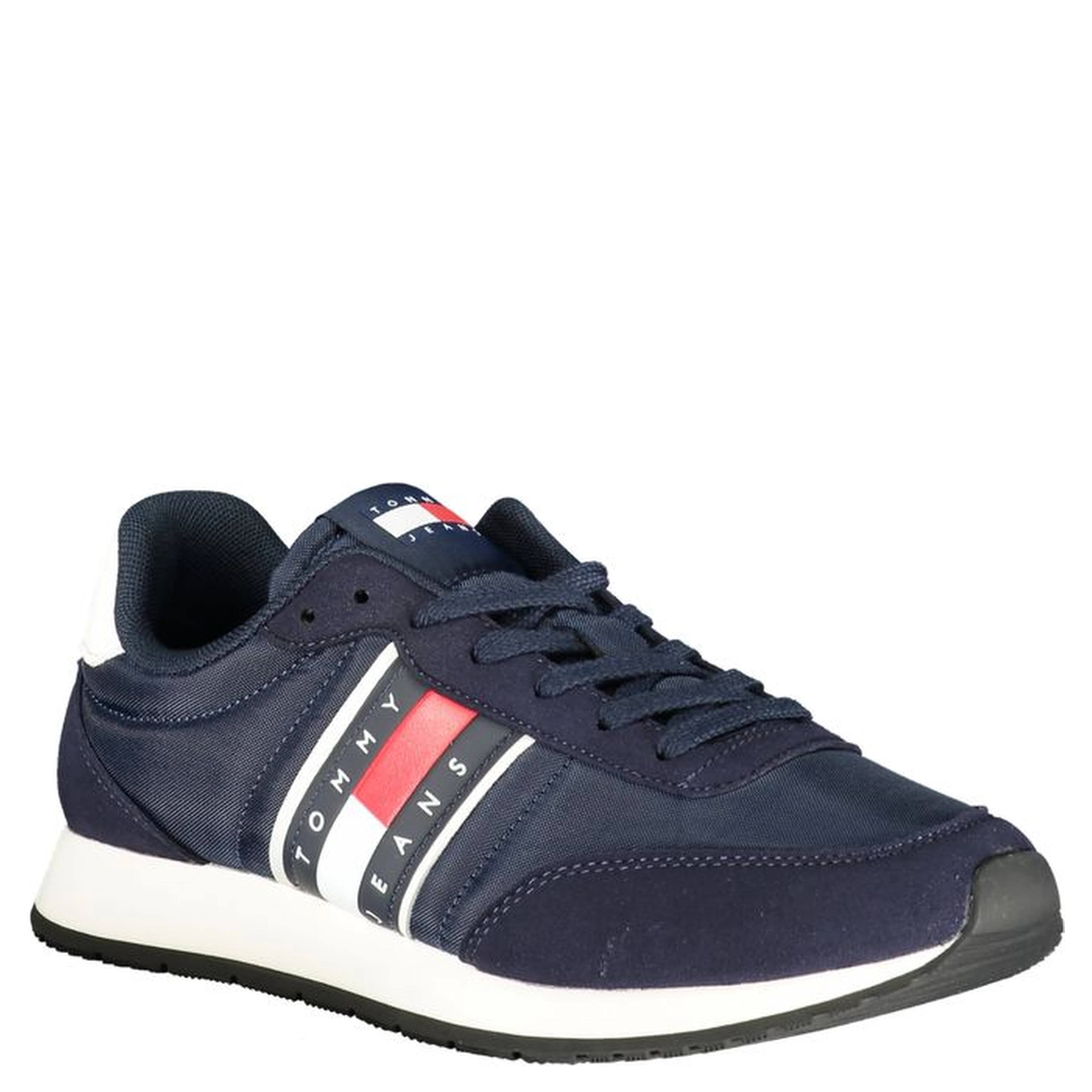 Blue Polyurethane Men Sneaker