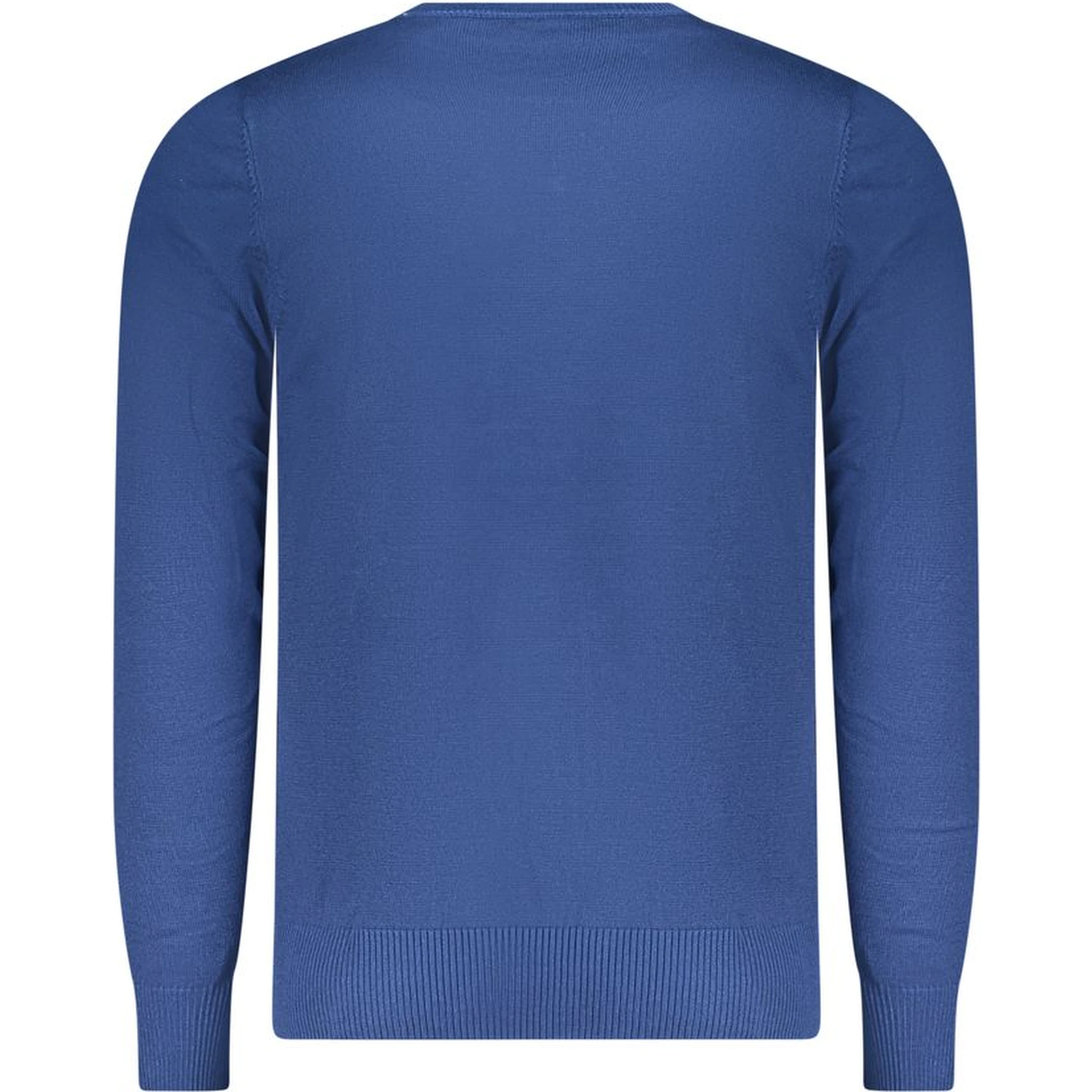 Blue Viscose Men's Sweater