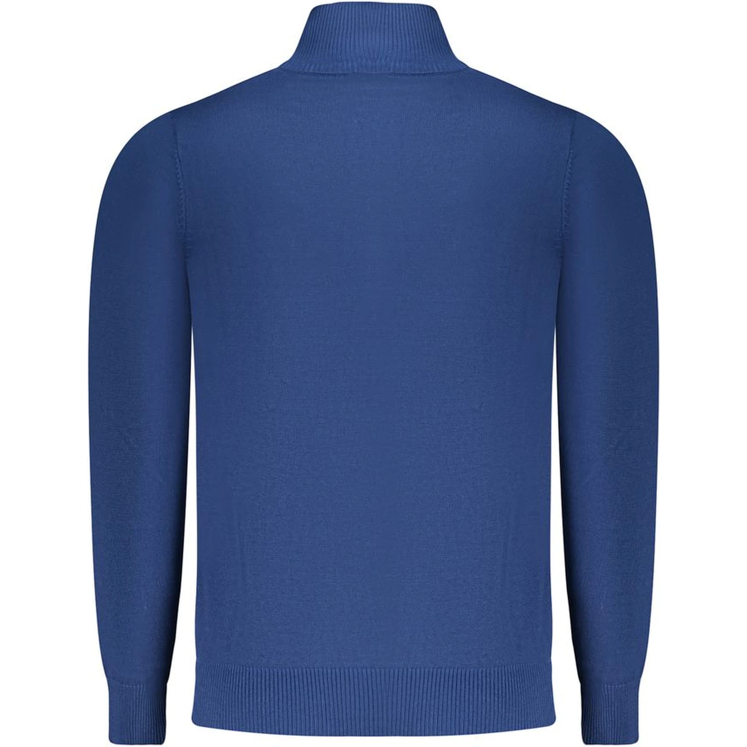 Blue Viscose Men Sweater