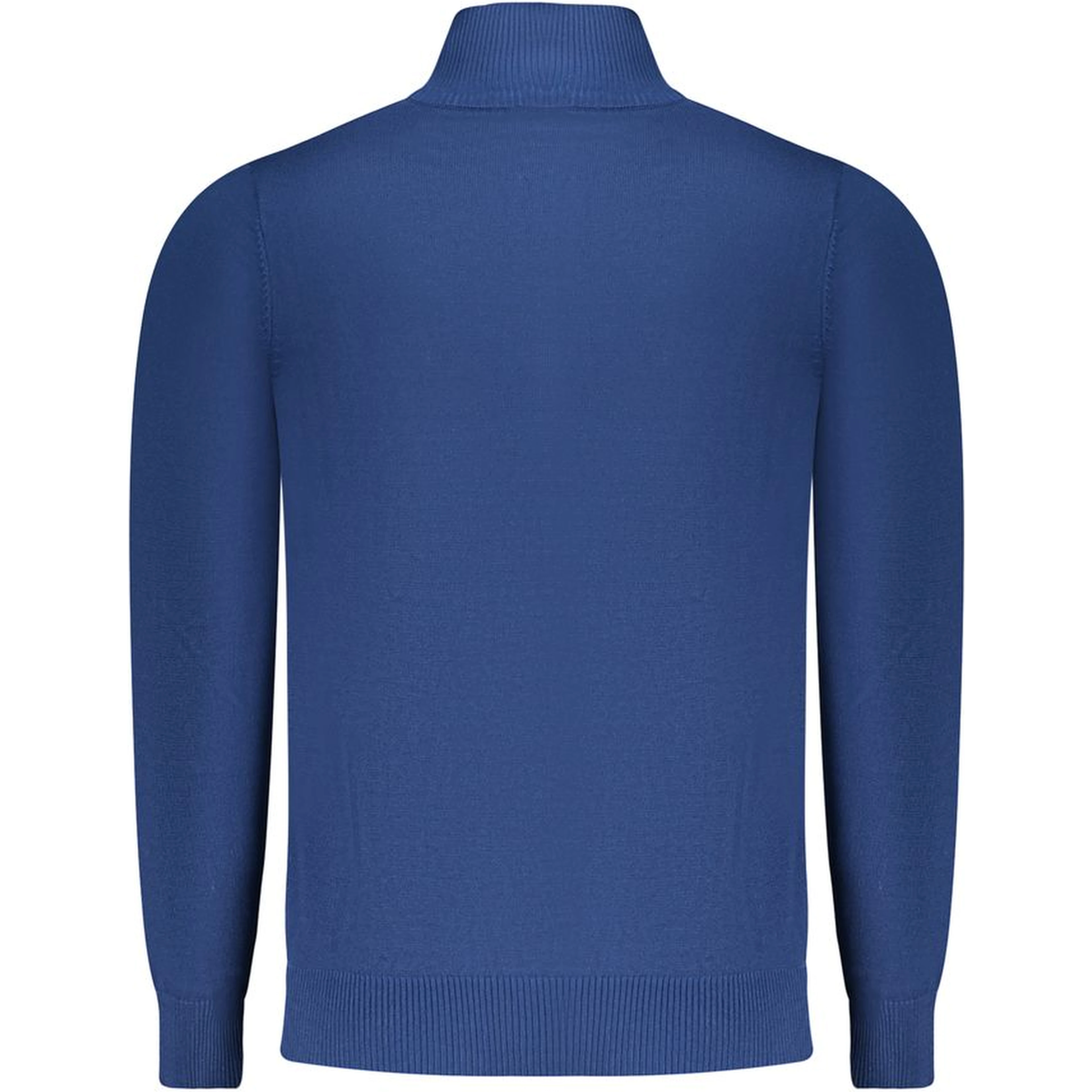 Blue Viscose Men Sweater