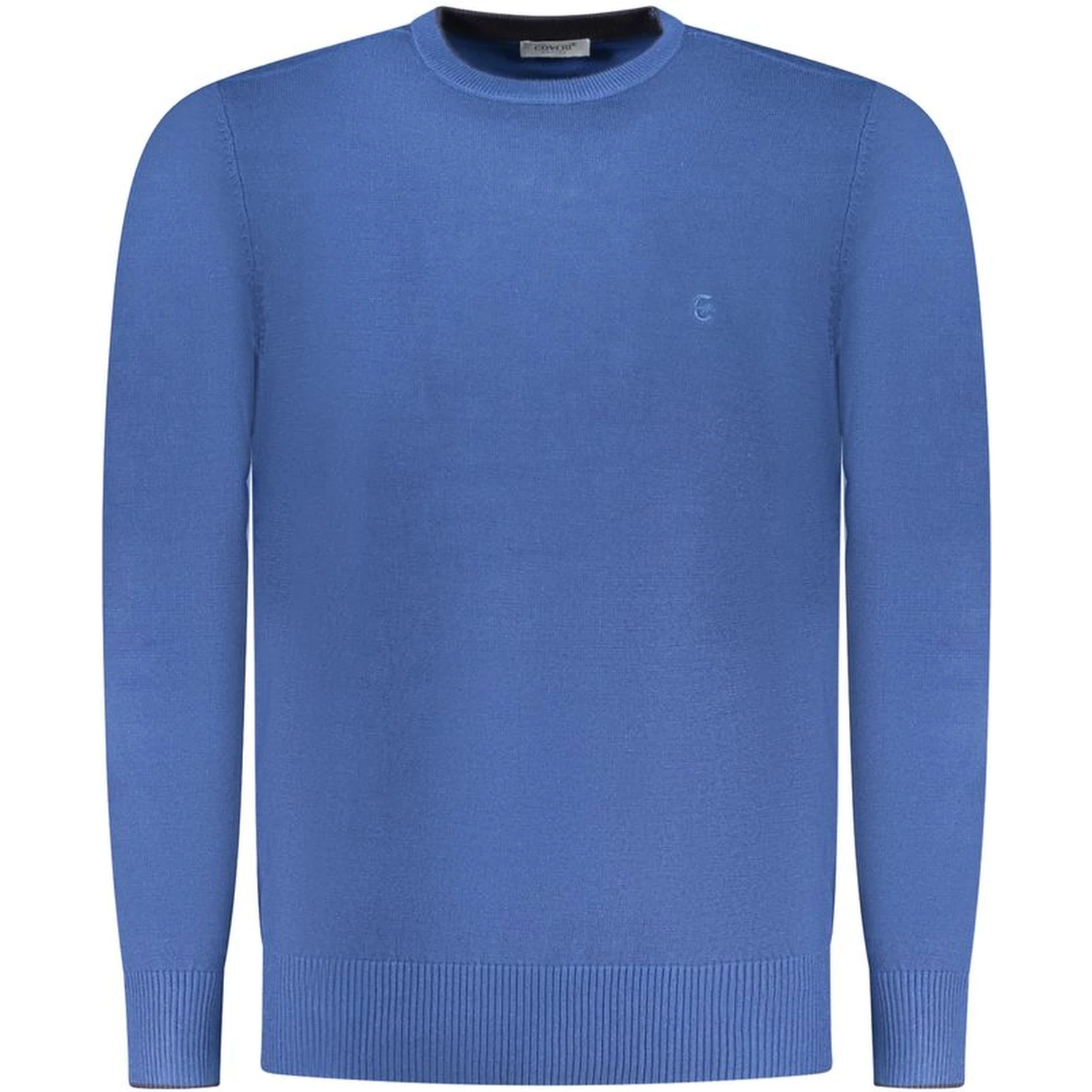 Blue Viscose Men's Sweater