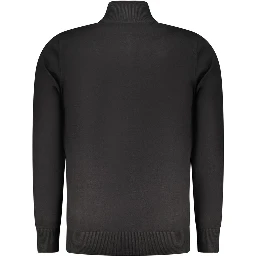 Black Viscose Men's Sweater
