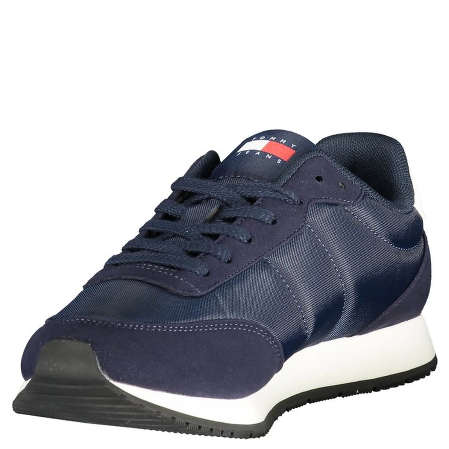 Blue Polyurethane Men Sneaker