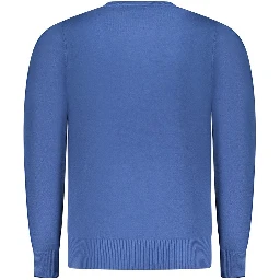 Blue Viscose Men's Sweater