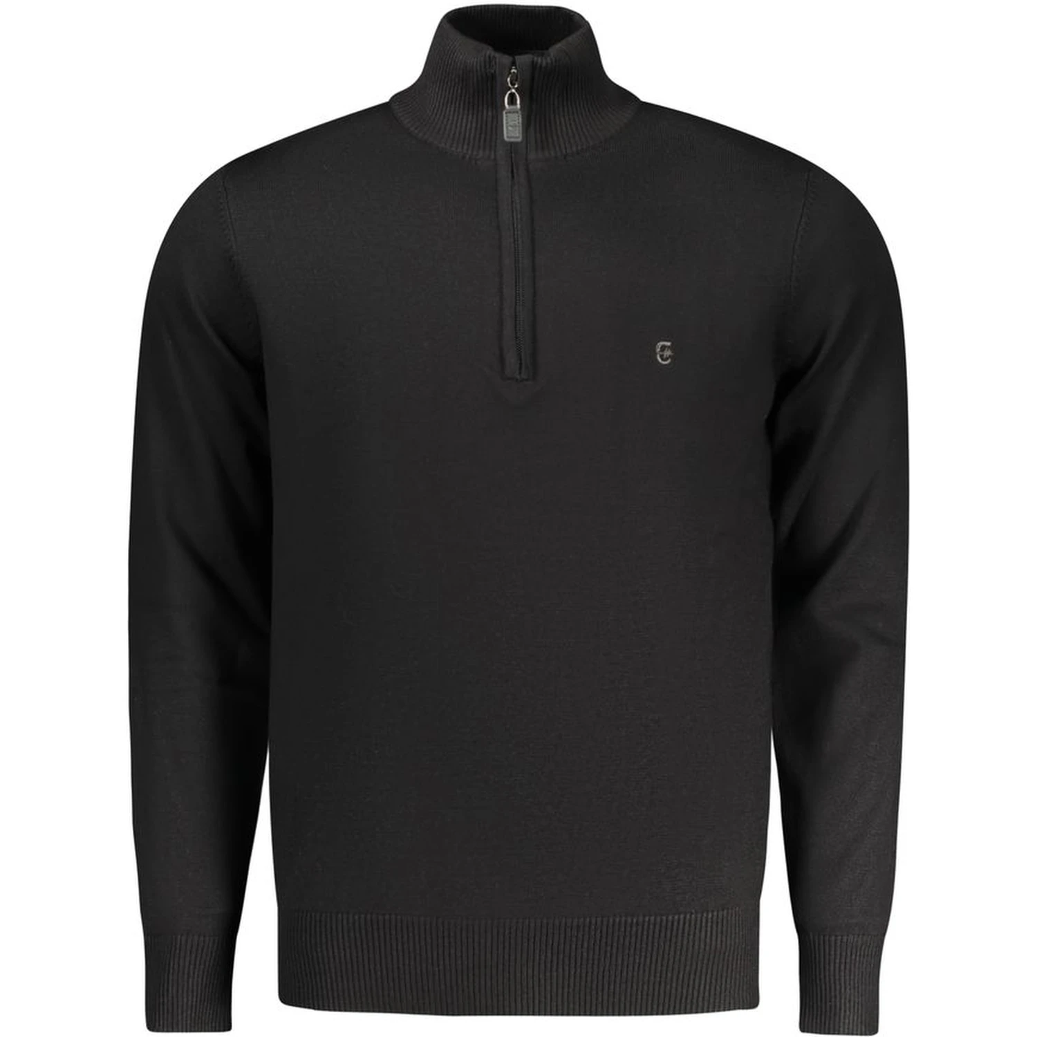 Black Nylon Sweatshirt