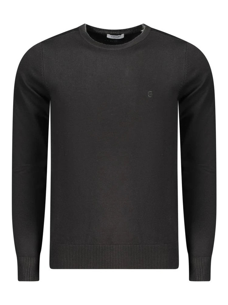 "Black Viscosa Mens Sweater"