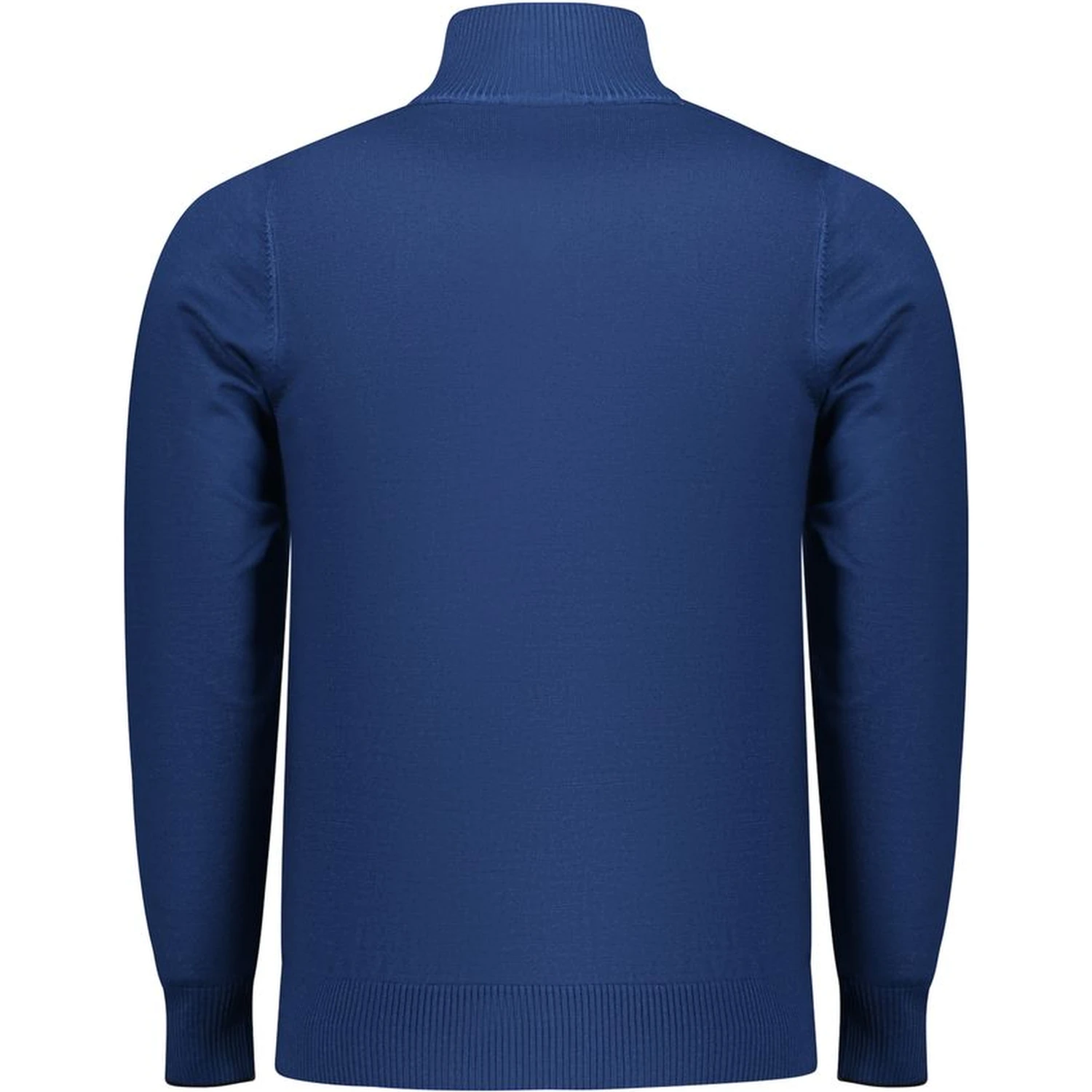 Blue Viscose Men Sweater