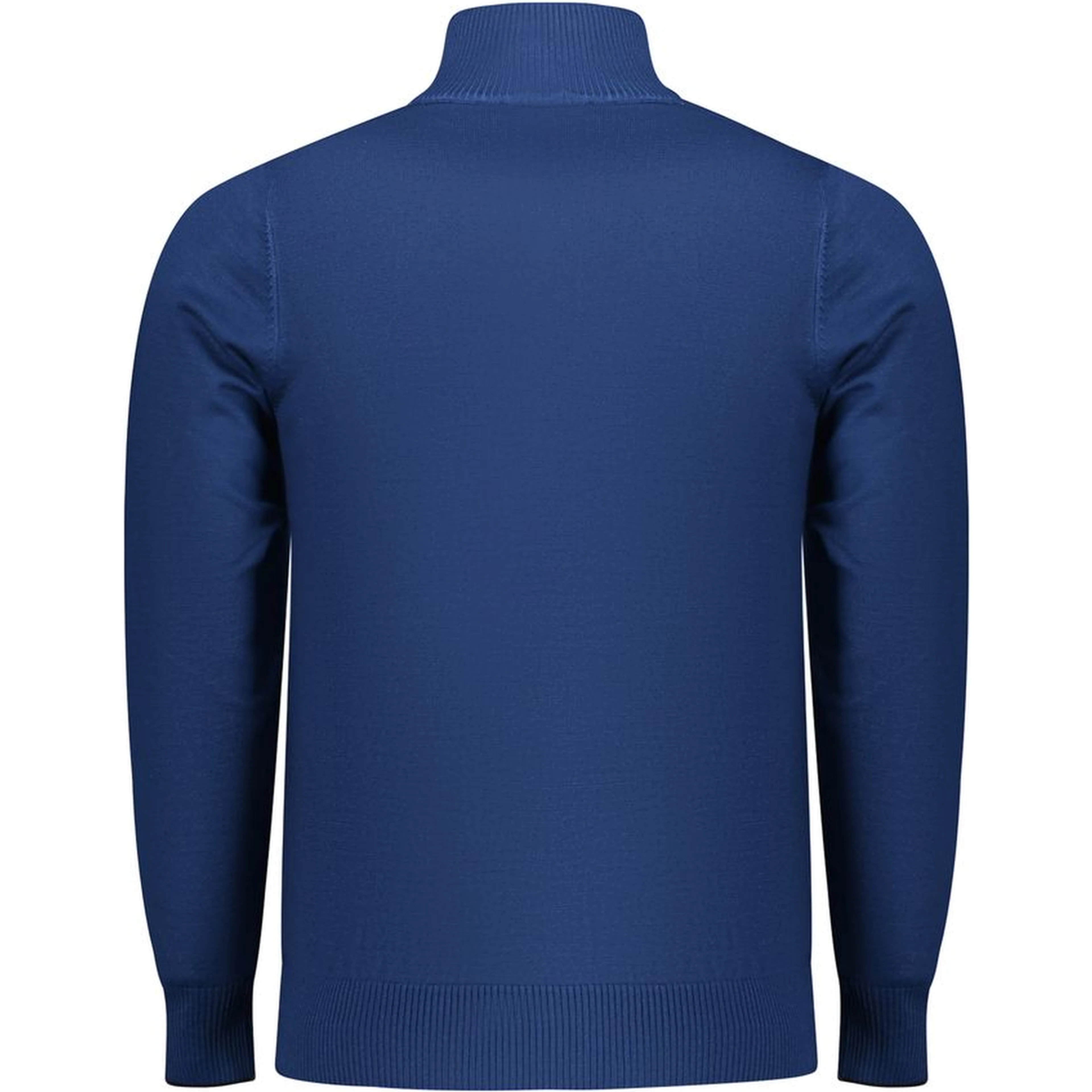 Blue Viscose Men Sweater