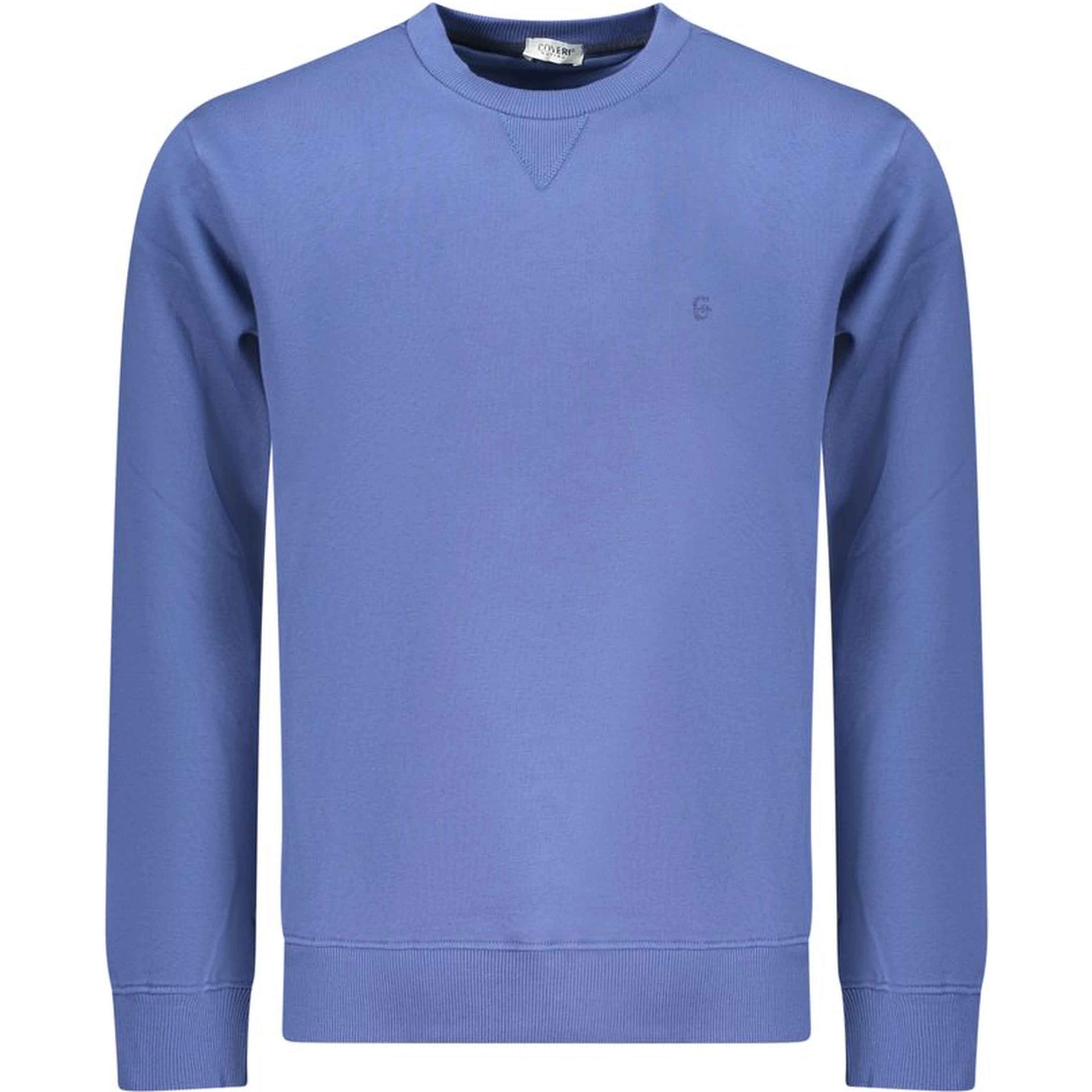 Blue Cotton Men Sweatshirt