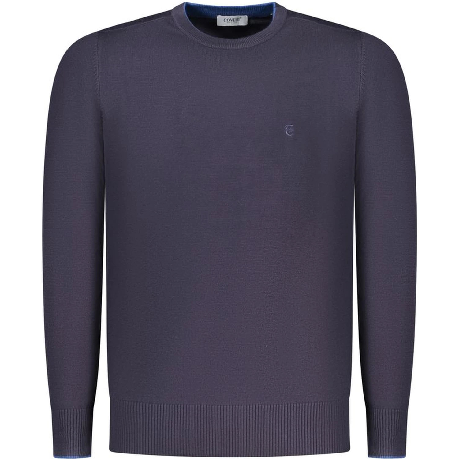 Blu Viscosa Uomo Maglia