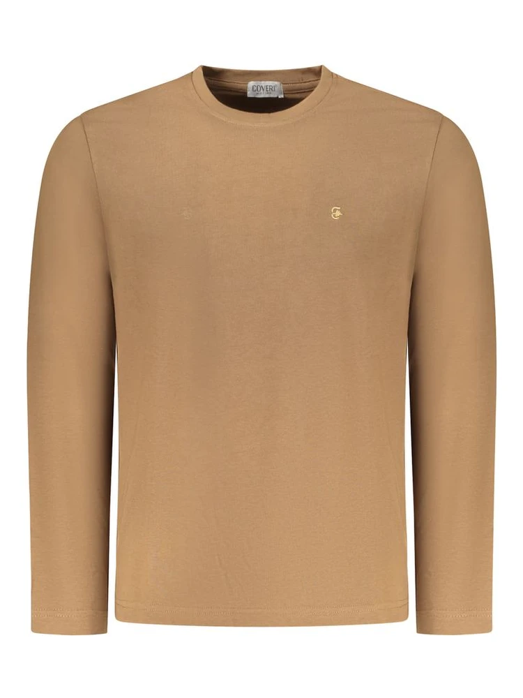 Marrone Cotton Men T-Shirt