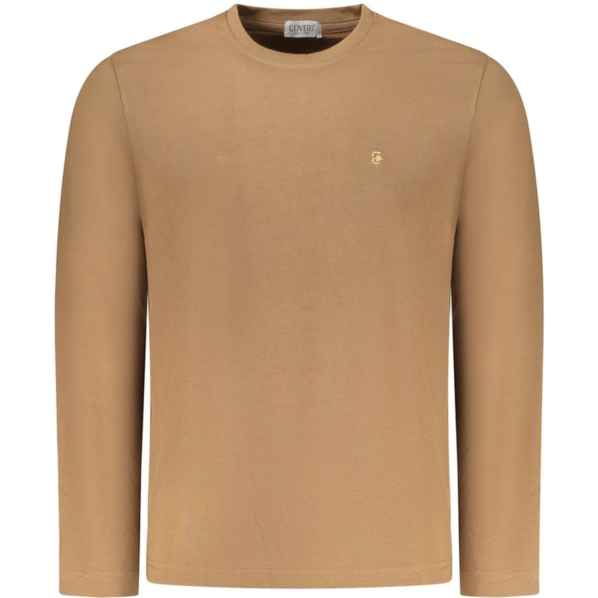 Marrone Cotton Men T-Shirt