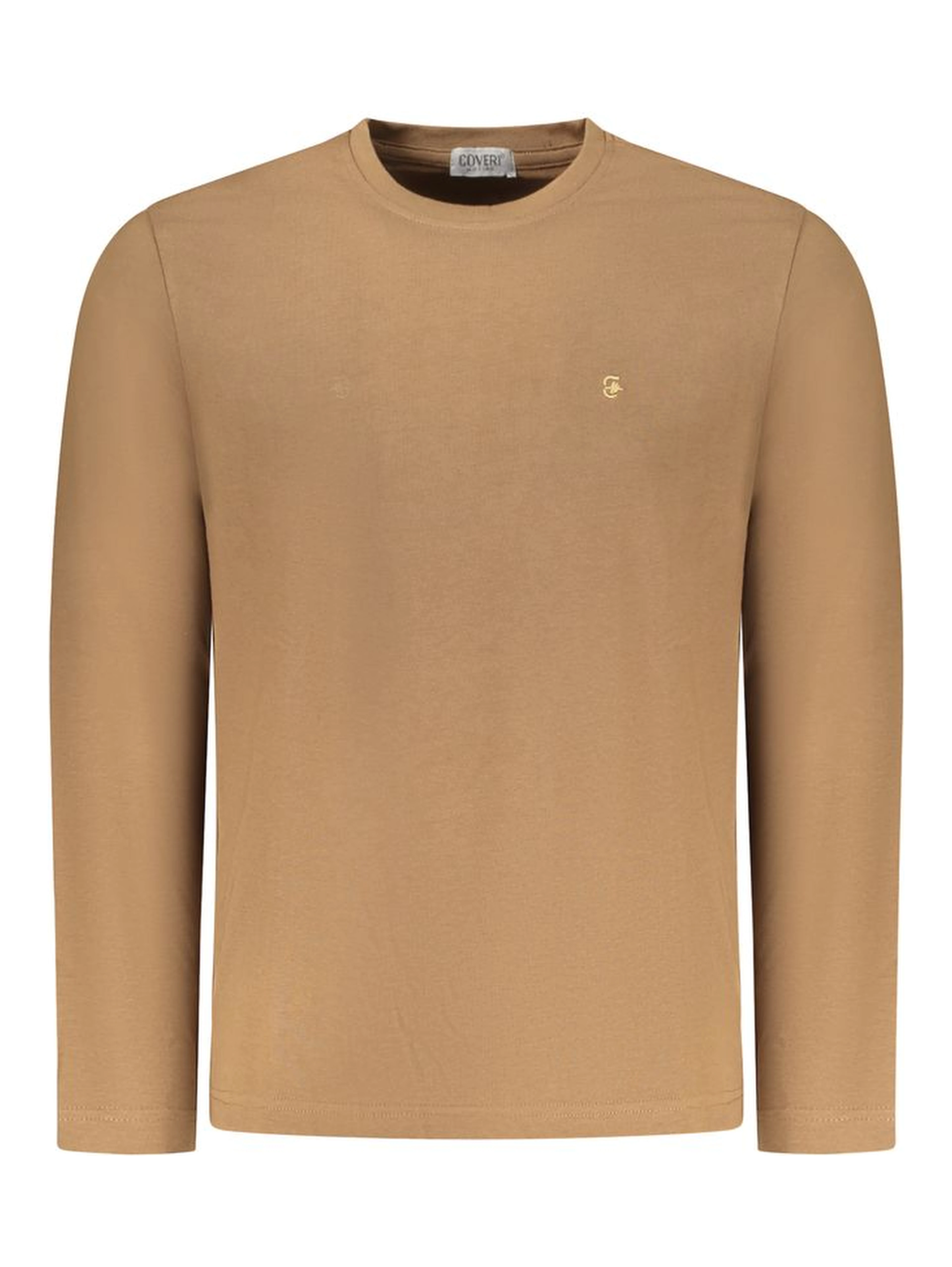 Marrone Cotton Men T-Shirt