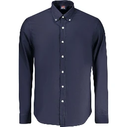 Blu Cotton Male Shirt