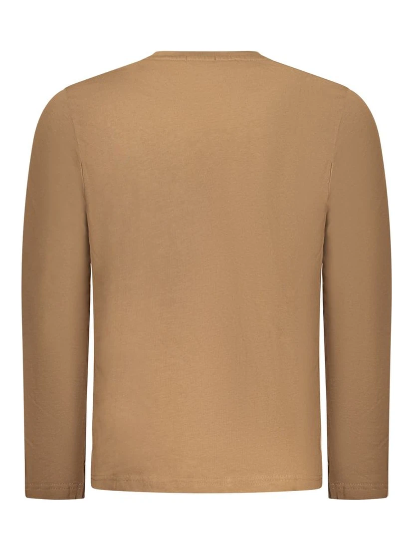 Marrone Cotton Men T-Shirt