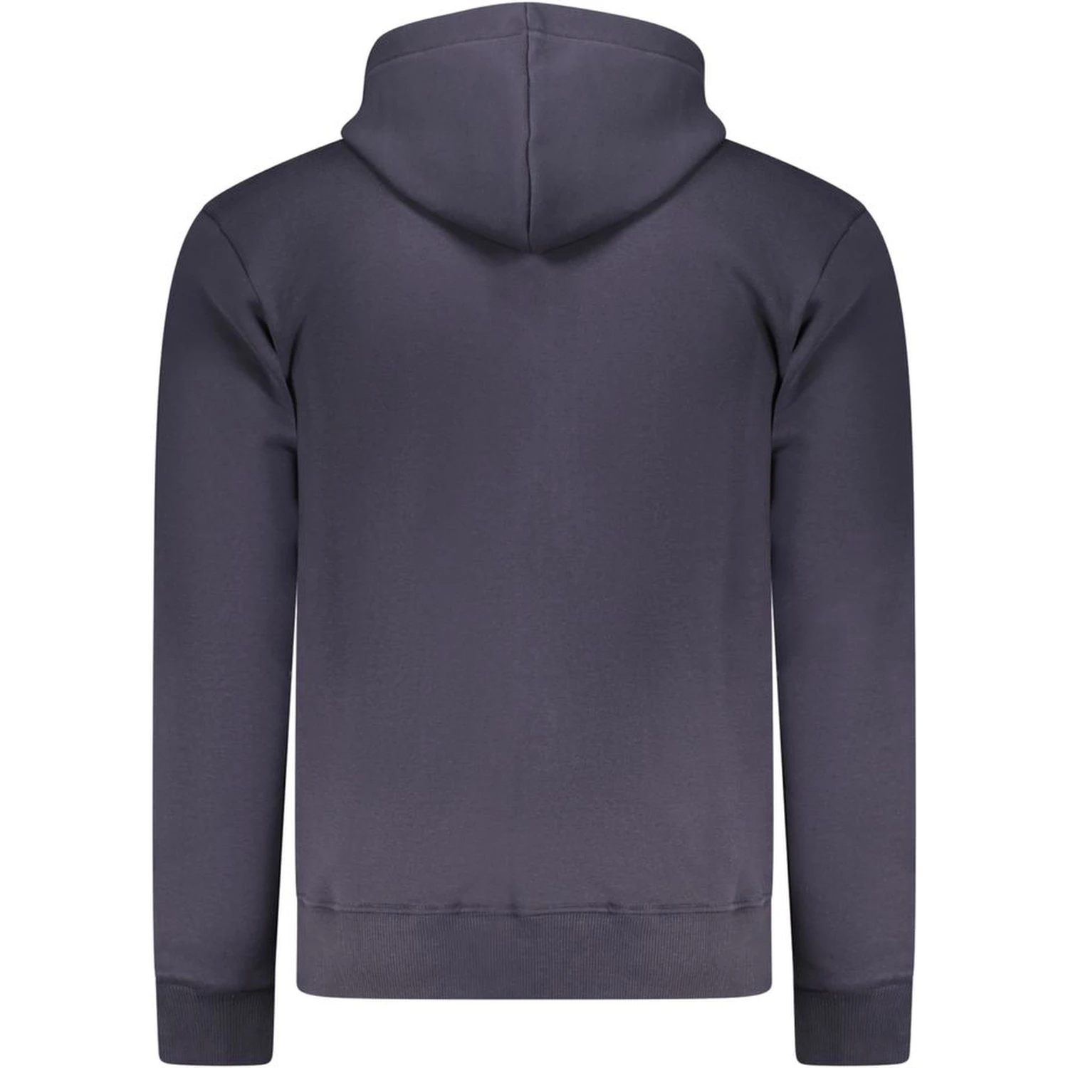 Blue Cotton Men's Hooded Sweatshirt