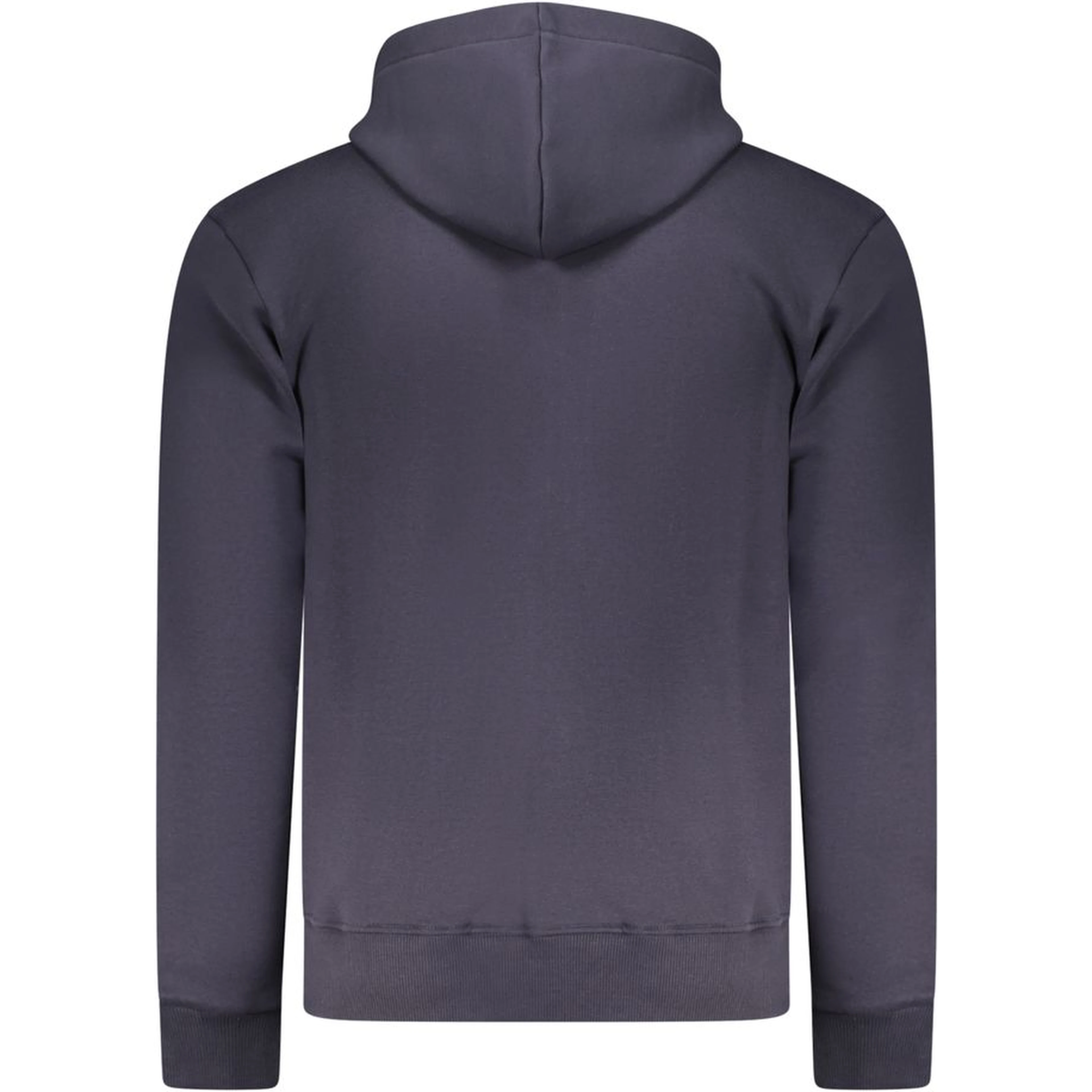 Blue Cotton Men's Hooded Sweatshirt