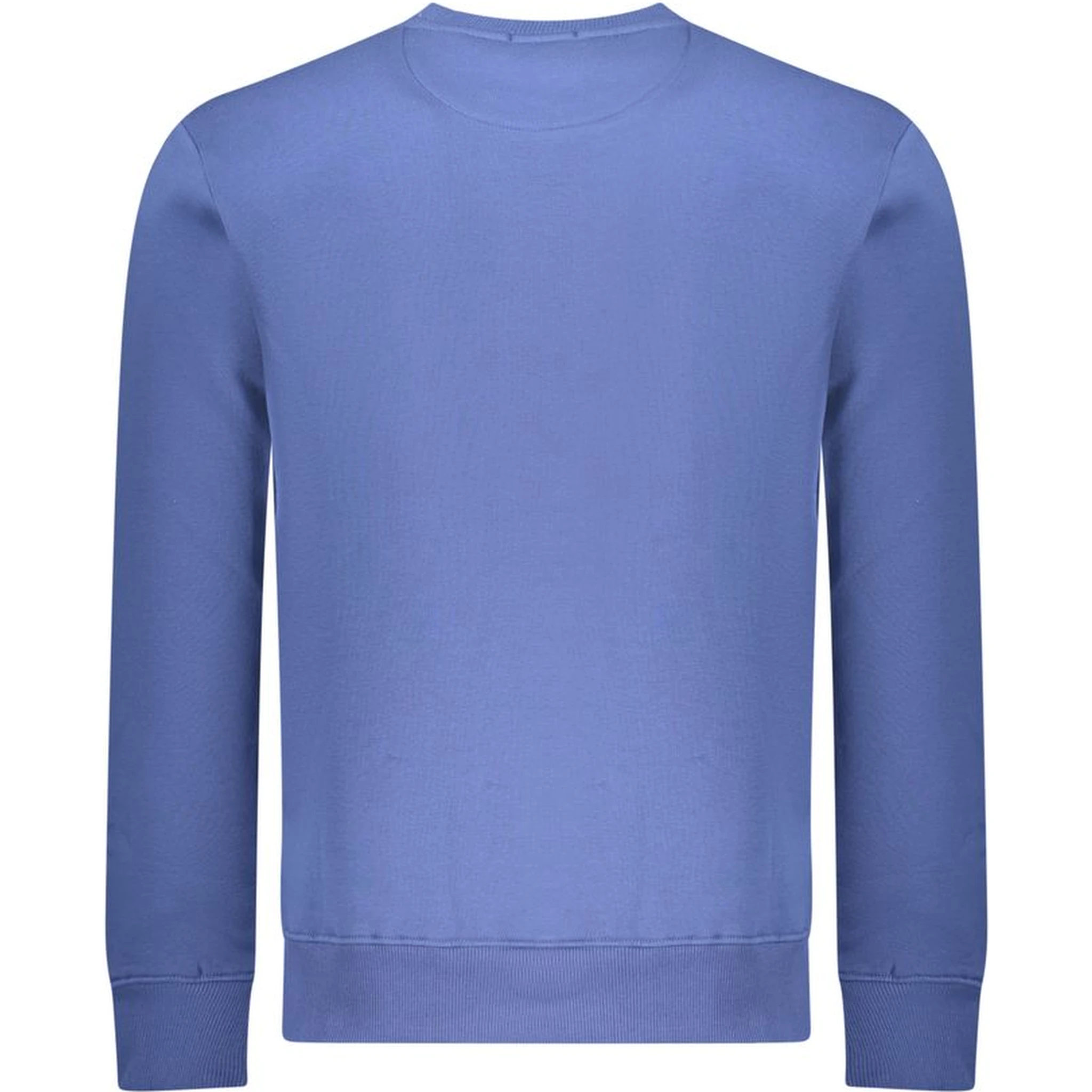 Blue Cotton Men Sweatshirt