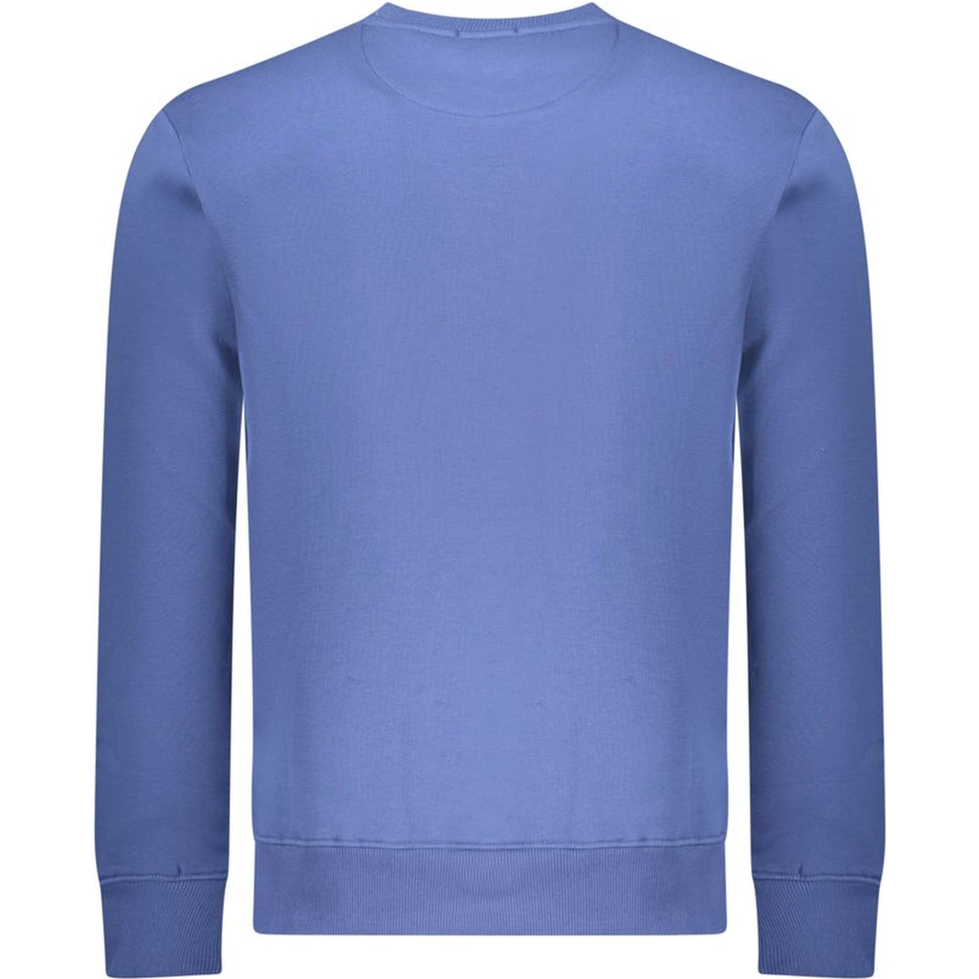 Blue Cotton Men Sweatshirt
