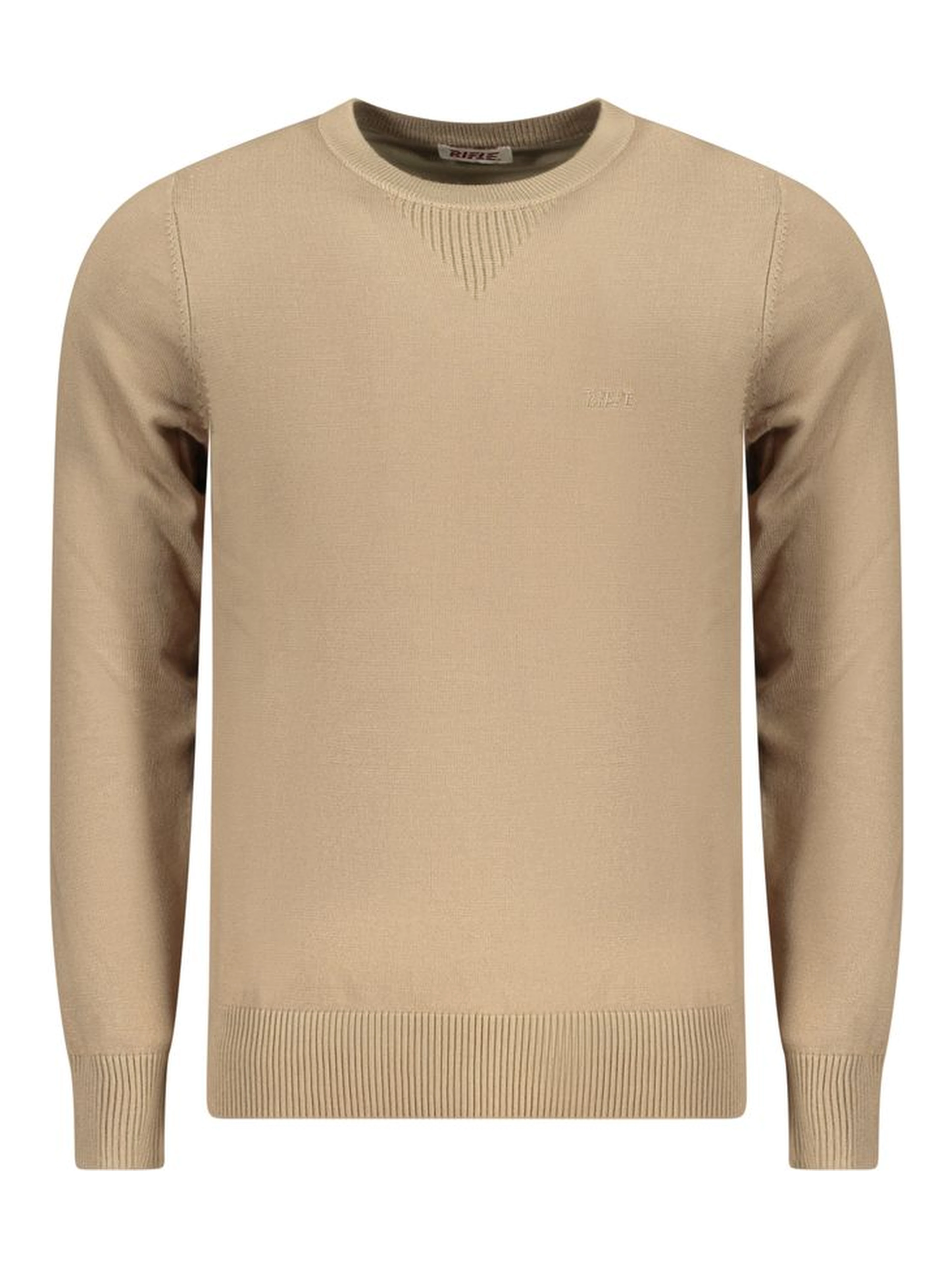 Beige Viscose Men Sweater