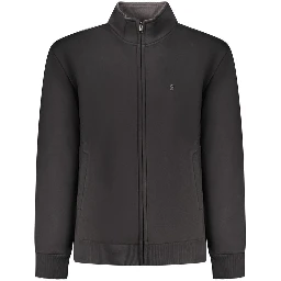 Black Cotton Men's Sweatshirt