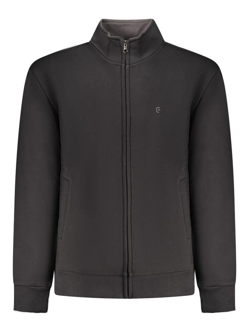 Black Cotton Men's Sweatshirt