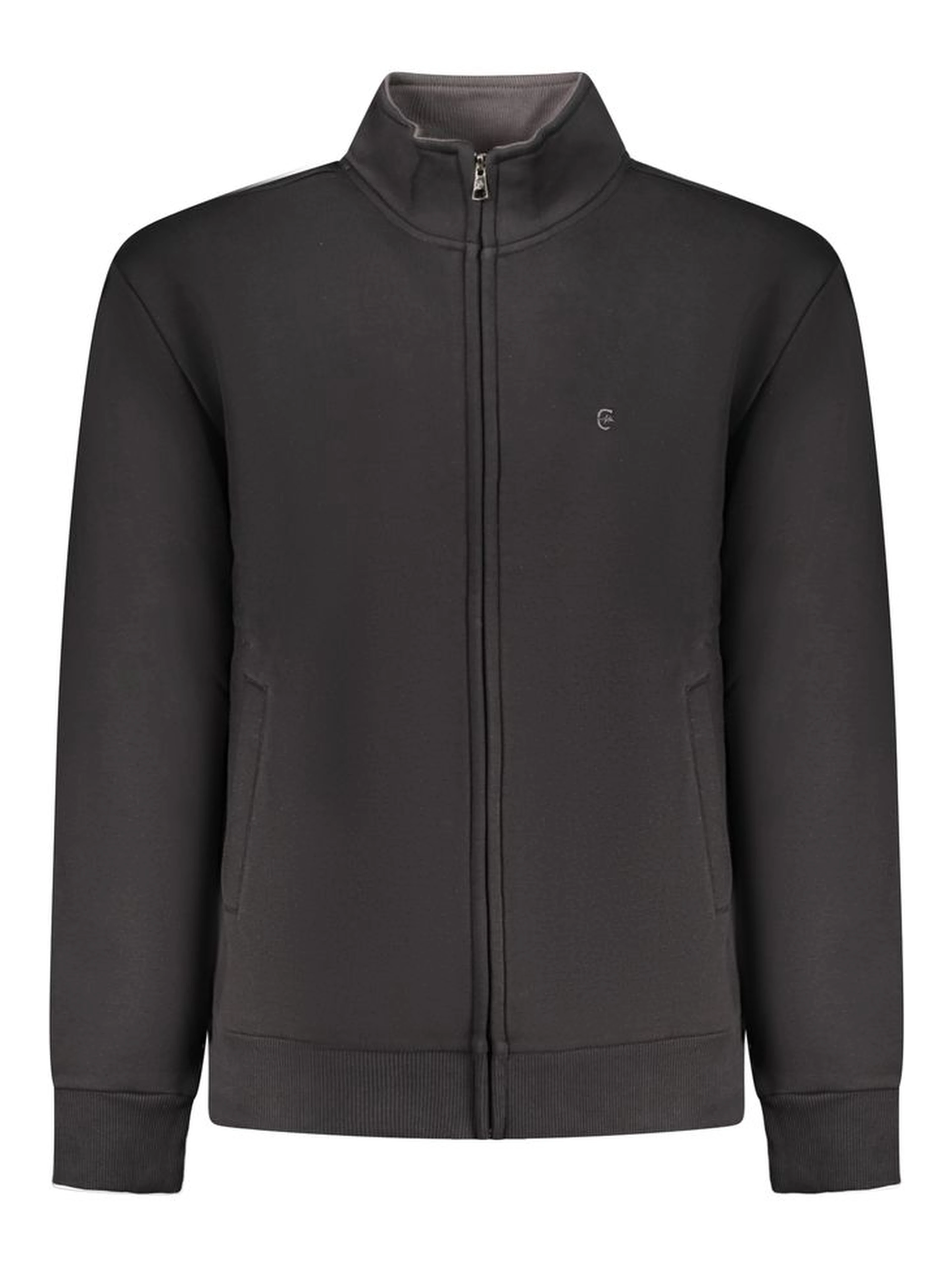 Black Cotton Men's Sweatshirt