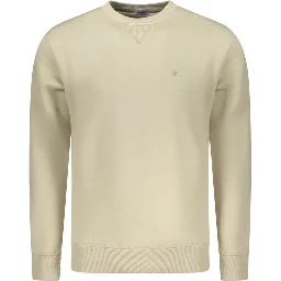 Beige Cotton Men's Sweatshirt