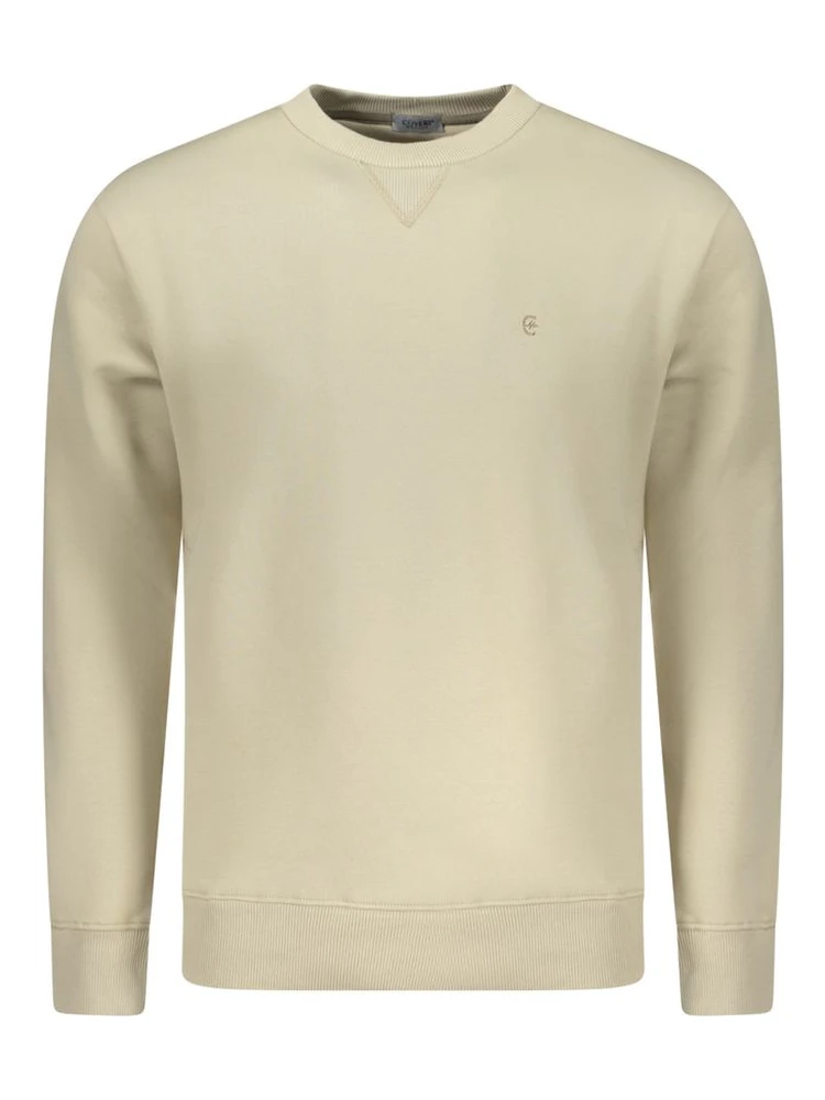 Beige Cotton Men's Sweatshirt