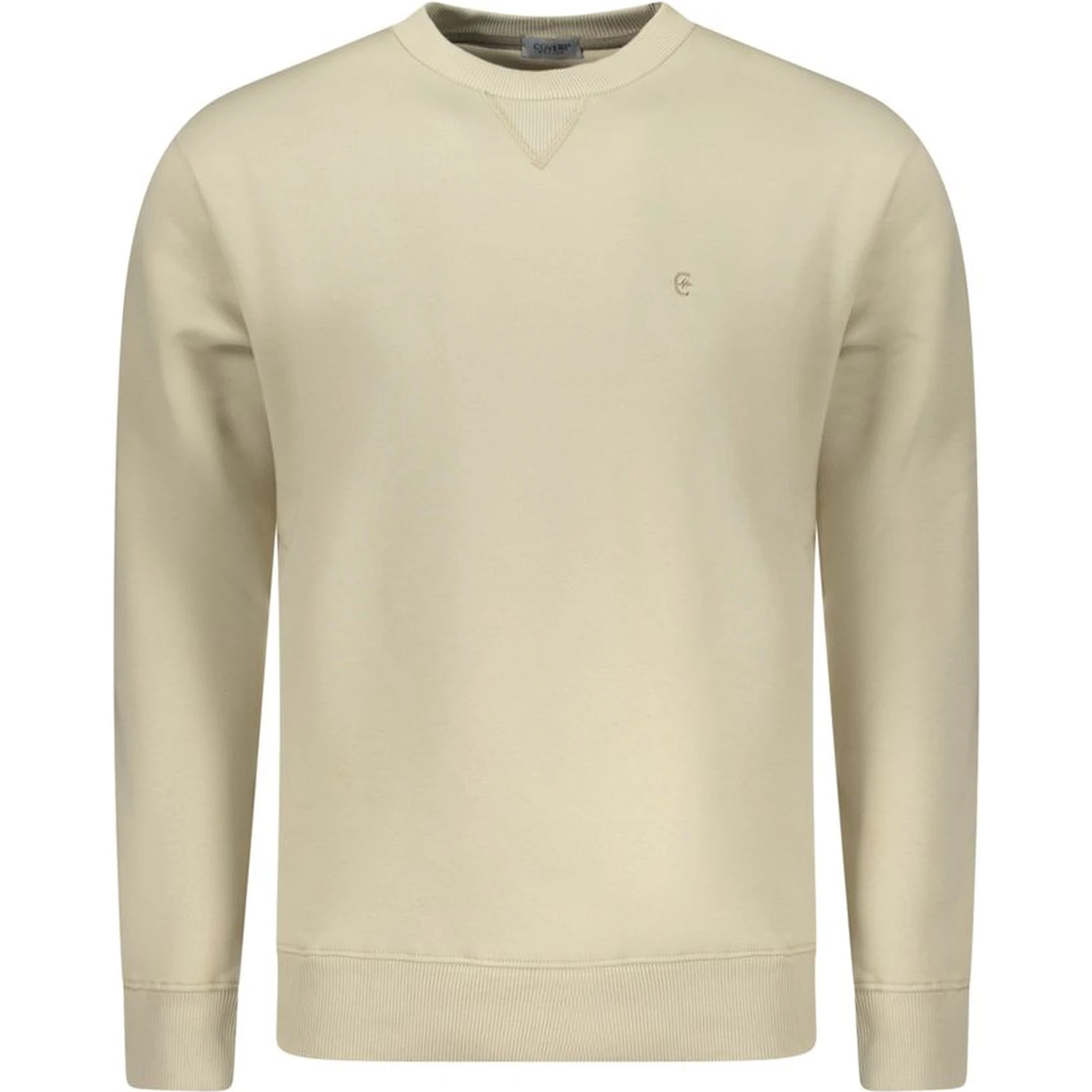 Beige Cotton Men's Sweatshirt