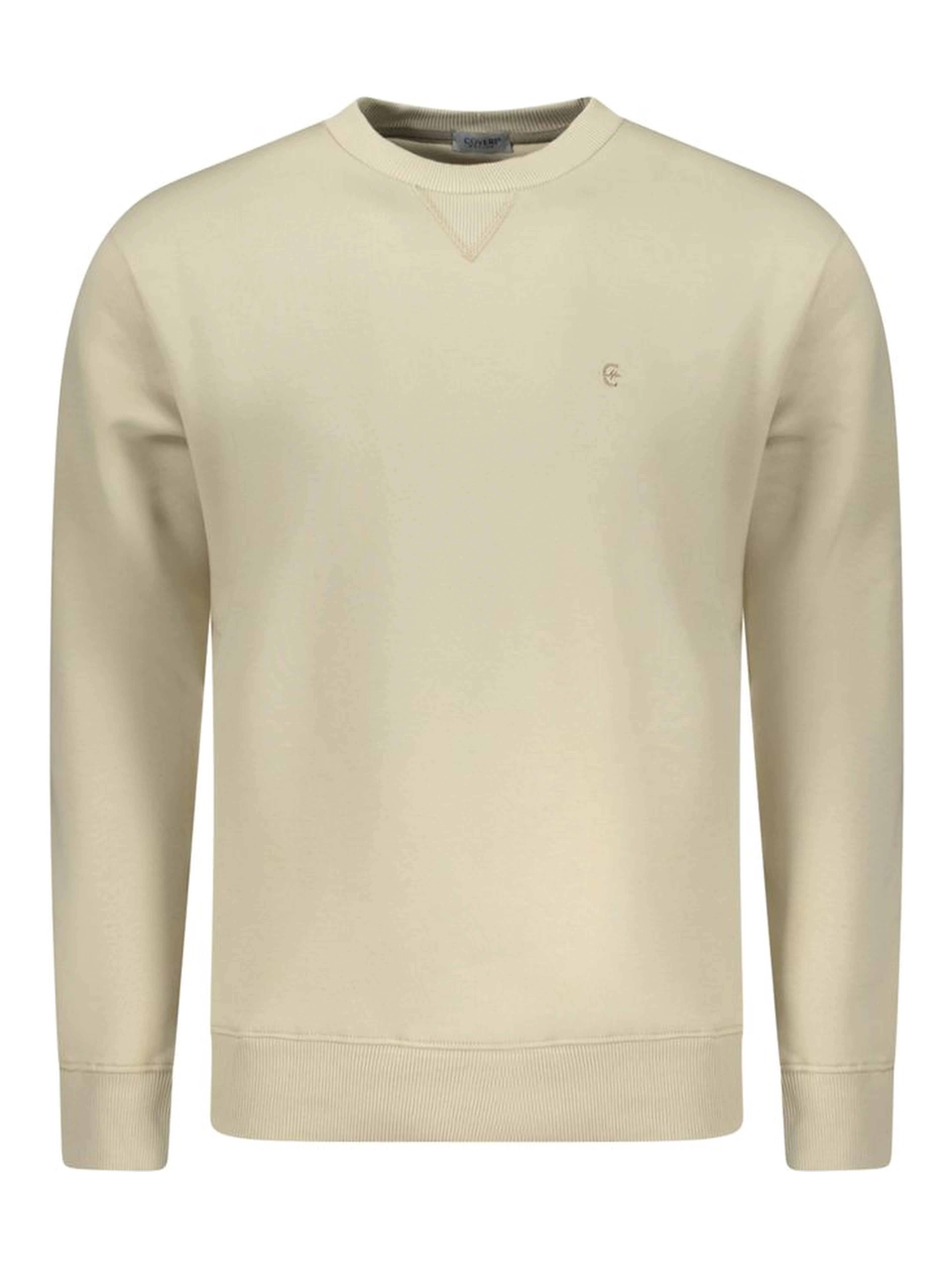 Beige Cotton Men's Sweatshirt
