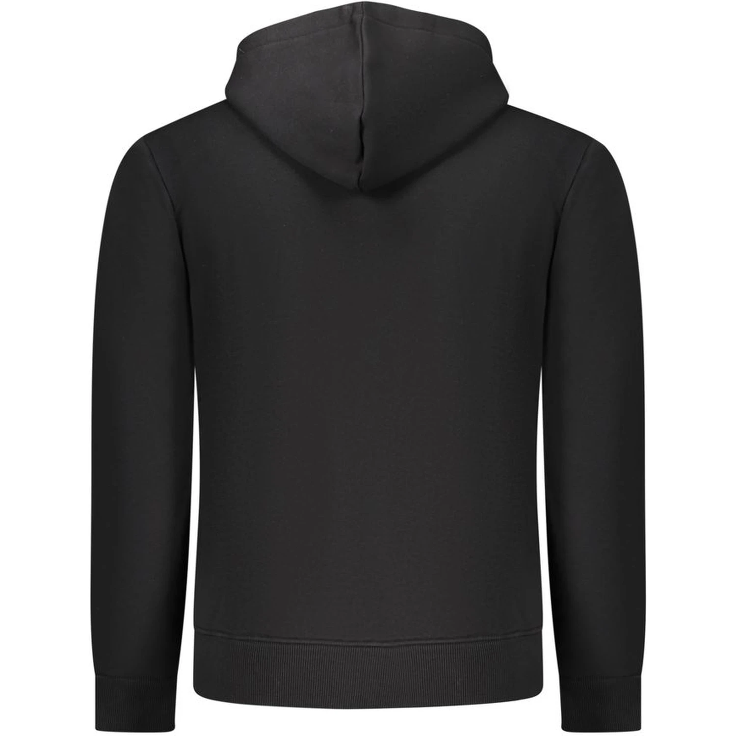 Black Cotton Men's Hooded Sweatshirt