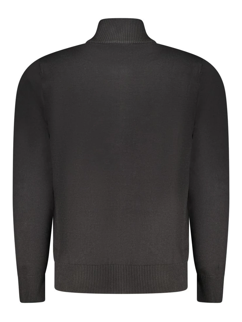 Nero Viscosa Uomo Cardigan
