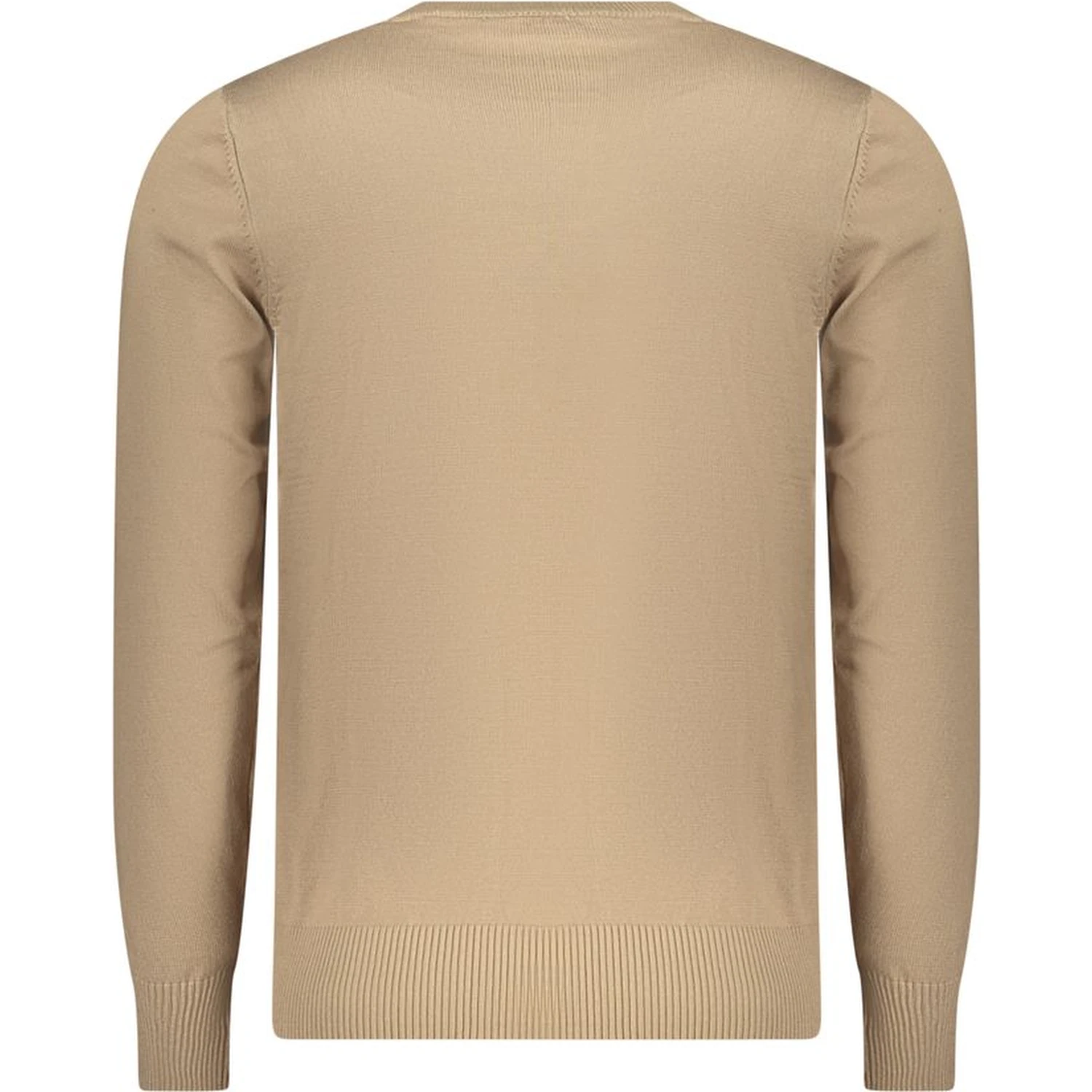 Beige Viscose Men Sweater