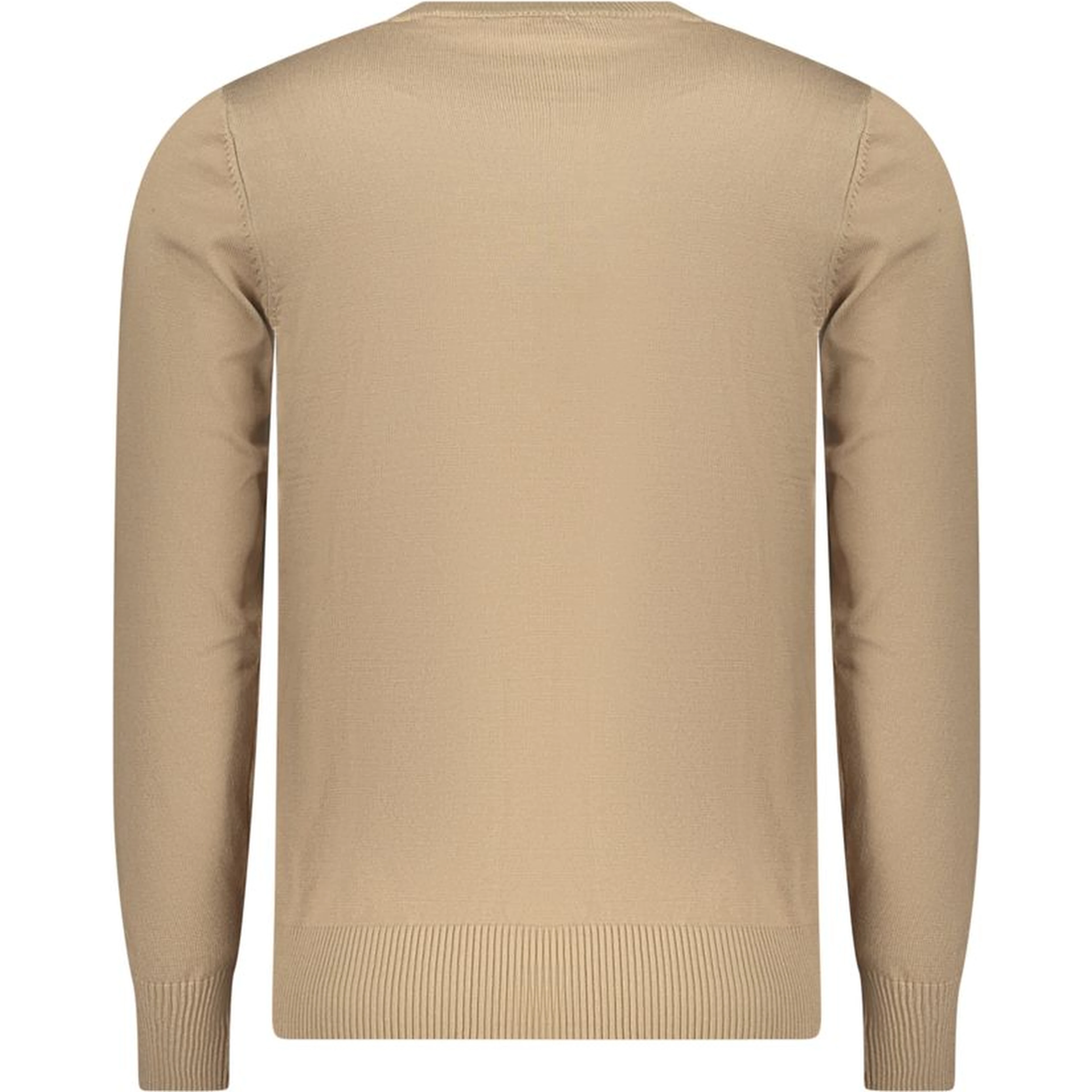 Beige Viscose Men Sweater