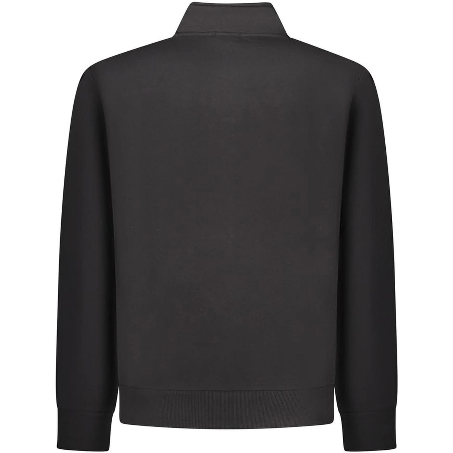 Black Cotton Men Sweatshirt