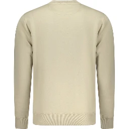 Beige Cotton Men's Sweatshirt