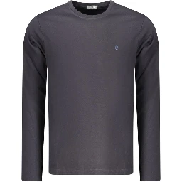 Blue Cotton Men T-Shirt