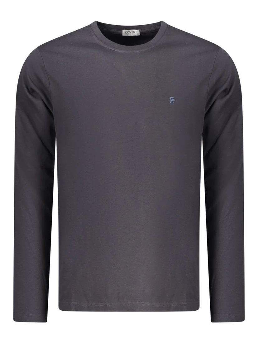 Blue Cotton Men T-Shirt