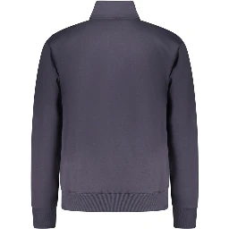 Blue Cotton Men Sweatshirt