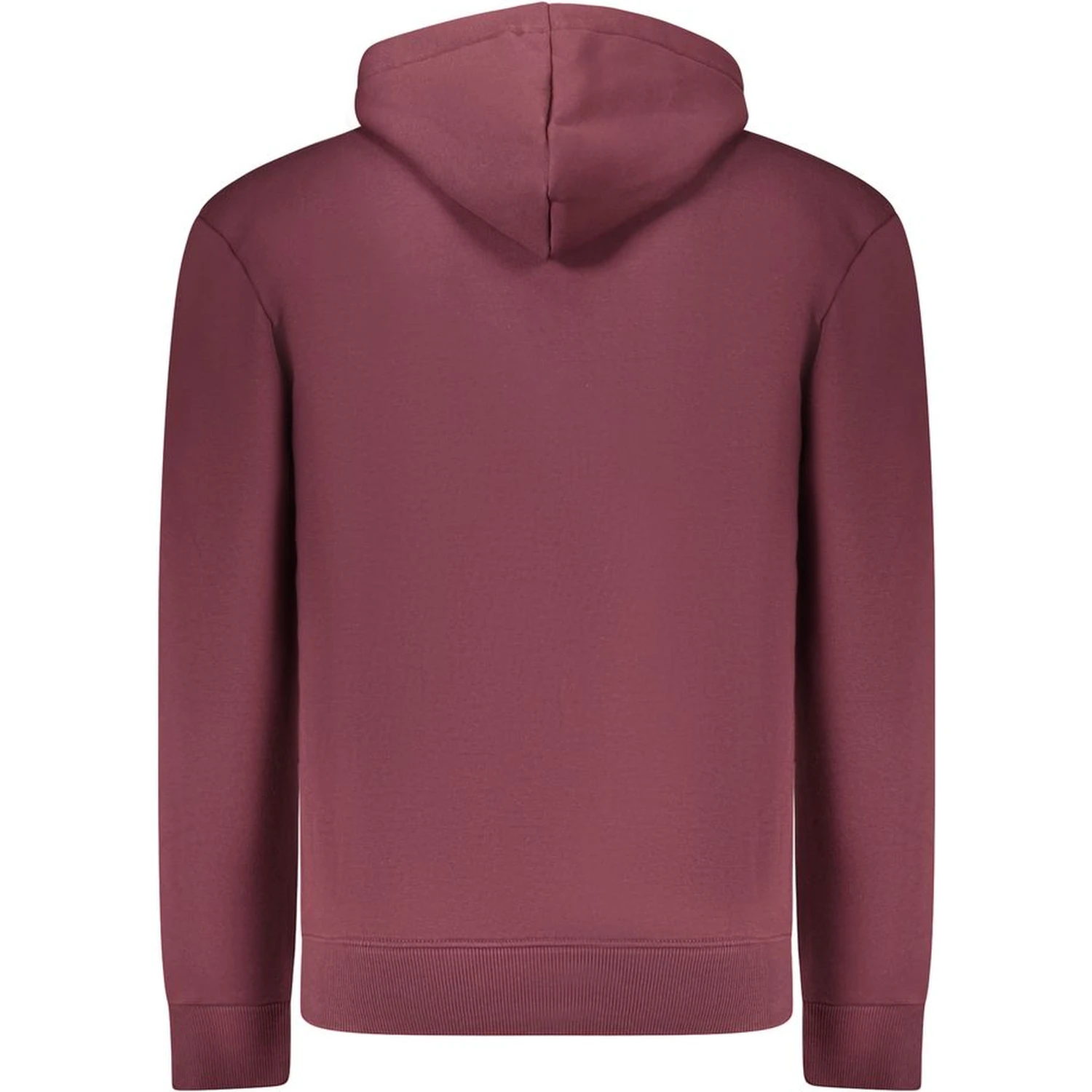 Red Cotton Men's Hooded Sweatshirt
