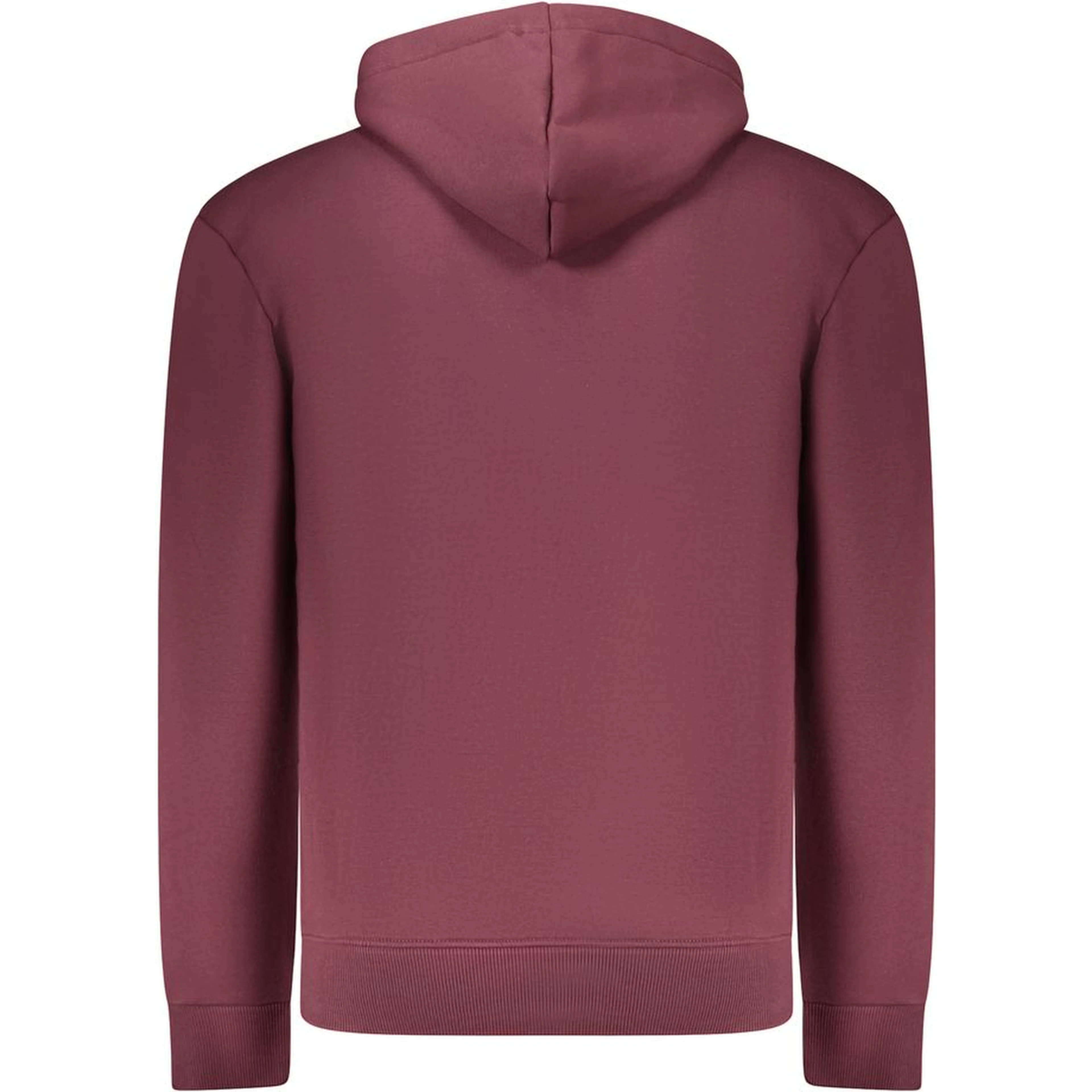 Red Cotton Men's Hooded Sweatshirt