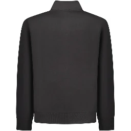 Black Cotton Men's Sweatshirt